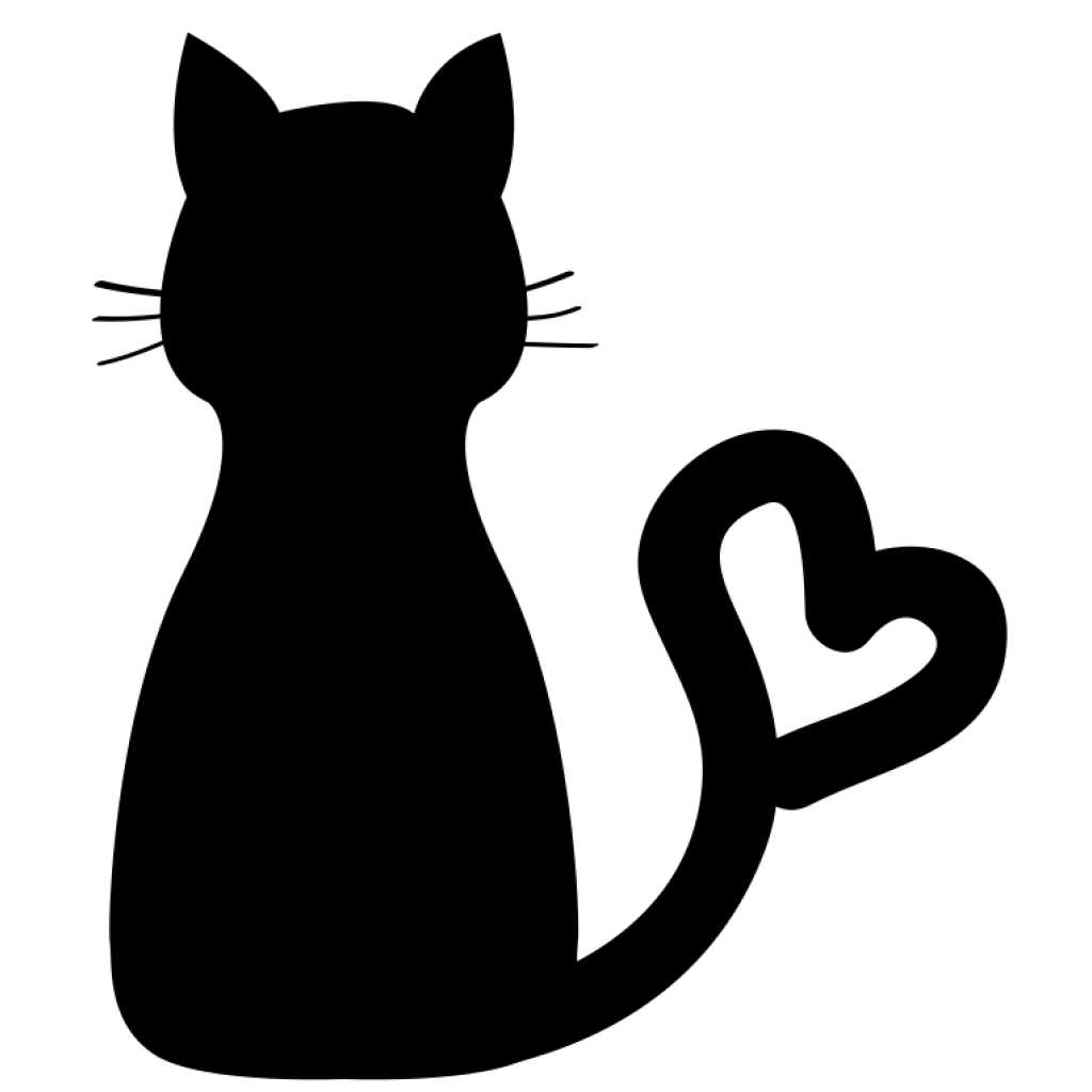 Cat and Heart Tail