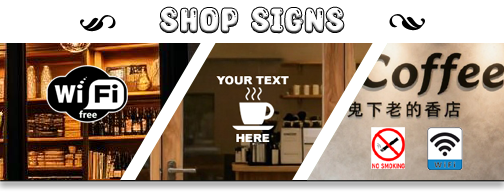 shop signs